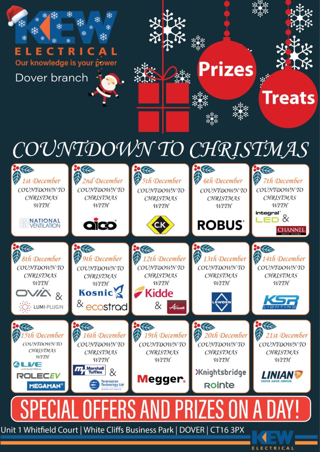 KEW Dover Christmas Countdown Trade Events